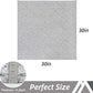COSY HOMEER Edging Stair Treads Non-Slip Corner Indoor Stair Runners for Wooden Steps,Landing Slip Resistant Stair Rugs Mat for Kids and Dogs,100% Polyester TPE Backing,Grey,30x30 inch