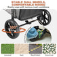 Medium Dog Stroller, Dual Entry One-Touch Folding,Small and Medium Pet Stroller,360° Rotating Front Wheels,70 lbs Weight Capacity for Outdoor Travel and Elderly Dogs - Gray