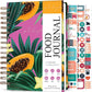 PLANBERRY Food Journal Premium – Nutrition Planner – Diet & Calorie Tracker – Meal & Exercise Diary – Weight Loss Journal (Papaya Garden)