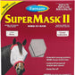 Farnam SuperMask II horse fly mask without ears, extended coverage, protects eyes from insects and debris, adjustable throat latch, Average Horse Size