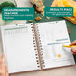 Clever Fox Food Journal Spiral - Daily Food Diary, Meal Prep Planner to Track Calories & Nutrients, Weight Loss Tracker Notebook (Rose Gold)