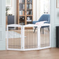 Spirich Freestanding Wire Pet Gate for Dogs, 60 inches Extra Wide, 30 inches Tall Dog Gate for The Houes, Doorway, Stairs, Pet Puppy Safety Fence, White 3 Panels