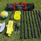 Volleyball Net Outdoor - Portable Volleyball Set for Backyard with Professional Volleyball Net, Wrap Yarn Volleyball and Pump, Boundary Line, Carry Bag