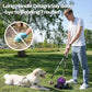 UPSKY Dog Pooper Scooper Swivel Bin & Rake Kit with 100 Waste Bags,33.4" Stainless Steel Long Handle Heavy Duty Pet Poop Shovel for Large Medium Small Dogs, Odor-Proof Lid for Yard/Lawn/Outdoor Use