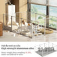 Dog Clear Playpen Fence Kennel: 10Panels Indoor Transparent Whelping Box Pen Cage with Waterproof whelping pad - Extra Long Acrylic Exercise Kennel with Metal Frame for Cats Puppy Rabbits Guinea Pig