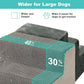 Dog Steps for Couch - Extra Wide Pet Stairs for Small Dogs and Cats, Dog Steps with Non-Slip Bottom Grey 3 Steps, Grey