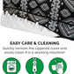 Furhaven Orthopedic Dog Bed for Large Dogs w/ Removable Bolsters & Washable Cover, For Dogs Up to 95 lbs - Plush & Southwest Kilim Woven Decor Sofa - Black Medallion, Jumbo/XL
