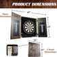 Barrington Dartboard Multiple Styles Pre-Assembled Wood Dartboard Cabinet Collection with 18” Bristle Dartboard & Steel Tip Dart Set, Perfect for Cricket Games