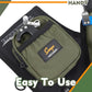 SUNYA Archery Hip Quiver for Arrows. Includes 3 Tubes Arrow Holder, Accessories Pockets and Waist Belt. Fit for Compound and Recurve Bow Practice.