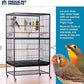 Prevue Pet Products Wrought Iron Flight Cage with Stand F040 Black Bird Cage, 31-Inch by 20-1/2-Inch by 53-Inch