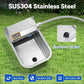 Automatic Water Dispenser for Dog, 3L Dog Water Bowl Dispenser, Stainless Steel Indoor/Outdoor Water Feeder Suitable for Dogs Livestock Chicken Horse, Easy to Clean