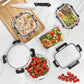 Sorbus Glass Meal Prep Containers, Dishwasher and Oven Safe Reusable Meal Prep Containers, Freezer Safe Glass Food Storage Containers with Airtight Lids