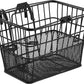 Retrospec Apollo Detachable Front Bike Basket Steel Half-Mesh with Integrated Detachable Hooks and Built-In Handle, Easy Assembly and Portability for Bicycles