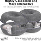 8-Shaped Large Cat Tunnel Bed for Indoor Cats, Infinite Circulation Peekaboo Cat Cave with 12 Toy Balls, Cat Donut Tunnel for Cats up to 30 Pounds (Dark Grey, L 38x24x11in)