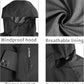 TEZO Mens Rain Jacket Waterproof with Hooded Hiking Coat Lightweight Windbreaker