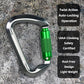 SEPEAK UIAA 30kN Climbing Carabiner Clips, Professional Heavy Duty Twist Locking Carabiners for Climbing,Mountaineering, Rappelling, Camping, Hiking, Swings, Large D Ring Hooks