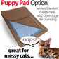 iPrimio Large Cat Litter Trapper Mat w/ Urine/Waterproof Layer - Larger Holes w/ Urine Puppy Pad Option - Cat Litter Mat, Light and Soft (Brown Color)