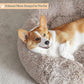 WNPETHOME Calming Dog Bed Cat Bed Donut, Faux Fur Pet Bed Self-Warming Donut Cuddler, Comfortable Round Plush Dog Beds (30 x 30 x 10 Inch, Brown)
