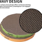 Round cat Scratcher Refill 9.84 inch Diameter 7/8 inch Thickness Scratcher Replacement Pads Scratching Board Circle cat Scratcher Scratch pad (Green and Yellow Cardboard 2PCS)