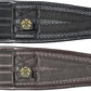 T TEKE Contoured Chafeless Girth for Horses, Airflow Waffle PVC Foam Construction with Double Side Heavy Duty Cotton Elastic and Stainless Steel Buckles (38"-56")