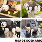 Dog Lift Harness Backpack Carrier for Large Dogs, Full Body Sling with Handle, Dog Harness for Joint Injuries, Arthritis, Ideal for Stairs, Elderly Dogs (Black XX-Large 50-66 LBS)