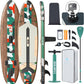 ZLX Inflatable Stand Up Paddle Board, 10'6" SUP Non-Slip Stable Deck Pad, Unique Center Fin, Premium Accessories, Portable Paddleboard for Adults, Beginners, All Skill Levels