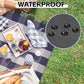 G GOOD GAIN Waterproof Picnic Blankets- Extra Large Outdoor Blanket Foldable, Beach Blanket with PU Handles, Sandproof Picnic Mat for Hiking, Camping, Lawn, Park, Grass.GreySquare