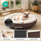 Love's cabin Round Donut Cat and Dog Cushion Bed, 30in Pet Bed for Medium or Large Dogs, Anti-Slip & Water-Resistant Bottom, Soft Durable Fabric Pet beds, Washable Calming Cat & Dog Bed Brown