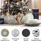 Lesure Cat Tunnel Bed for Indoor Cats - Cute Cat Donut Tunnel Toys for Small Large Cats with Washable Circle Cushion, Round Pet Peekaboo Cave Toy for Kitten/Puppy/Rabbit, Standard Grey