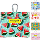 Dog Treat Pouch,Cotton Pocket Sized Training Holder, Hand Free Walking Funny Bag with Carabiner, Self-Closing Pet Feed Snack Reward, Behavior Aids for Puppy Travel or Outdoor Use（Watermelon）
