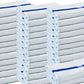 Towels N More 24x48 Soft Poolside Towels - 36 Large Super Absorbent Pool Towel White and Blue Center Stripe - Ideal for Home, Pool, Spa, Gym, Hotel, Motel Rental Room Use - 100% Cotton Bath Towels