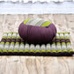Leewadee Meditation Cushion Set – 1 Round Zafu Meditation Pillow and 1 Square Roll-Up Zabuton Meditation Mat, Pillows Bundle Filled with Kapok