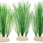 BEGONDIS 3Pcs Aquarium Decorations Fish Tank Artificial Green Water Plants Made of Silk Fabrics Plastic