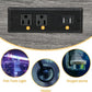 DWVO 20-29 Gallon Aquarium Stand with Power Outlets & LED Light, Cabinet for Fish Tank Accessories Storage - Metal Fish Tank Stand Suitable for Turtle Tank, Reptile Terrarium, 350LBS Capacity, Grey