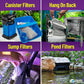 Premium Activated Carbon, Aquarium Carbon for Fish Tank Filter, Aquarium Filter Media, Granulated Charcoal for Fish Tanks, Activated Charcoal Bulk (3 lbs with 4 Fine Mesh Bags)