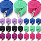 Leyndo 24 Pieces Yoga Strap Stretching Pilates Exercise Adjustable Straps 6 ft Non Elastic Yoga Belt with Adjustable D Ring Buckle for Pilates Gym Workouts Fitness