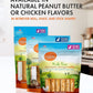 Canine Naturals Peanut Butter Chew - 100% Rawhide Free Dog Treats - Made with Real Peanut Butter - All-Natural and Easily Digestible - 2 Pack of 7 Inch Large Rolls for Dogs 50 lbs and up