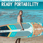 11' Inflatable Stand Up Paddle Board – Extra Wide SUP for Adults & Kids of All Skill Levels, Stable Paddleboard with Pump, Fins, Backpack, Accessories & Waterproof Phone Pouch