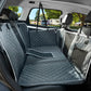 Back Seat Extender for Dog,Waterproof Hard Bottom Dog Car Seat Cover for Back Seat Protector,Foldable Camping Pet Hammock Bed,Easy Clean Travelling Accessories Car SUV Truck (Gray)