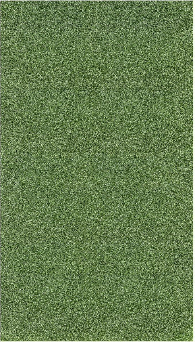 Ottomanson Artificial Turf Golf Hitting Mat 2' x 6'6" Indoor/Outdoor Waterproof Synthetic Fake Grass for Putting Practice Baseball Football Sports Gym Backyard, Custom Size 2' up to 30'