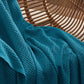 Bedsure 100% Cotton Blanket Queen Size for Bed - Breathable and Soft, Waffle Weave Blanket for Summer, Thick Cozy Fall Blankets for Women Gift, Teal, 90x90 Inches