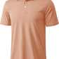 MAGCOMSEN Men's Polo Shirts 3 Buttons Casual Work T Shirts Quick Dry Short Sleeve Golf Shirt Pique Jersey Outdoor Performance