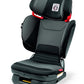 Peg Perego Viaggio Flex 120 Booster, 4D Total Adjust for Safety & Comfort, No Armrests, Compact Fold for Travel, 40-120 lbs, Made in Italy, Crystal Black (Black)
