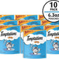 Temptations Classic Crunchy and Soft Cat Treats Tempting Tuna Flavor, 6.3 oz. Pouch (Pack of 10)