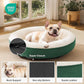 Love's cabin Round Donut Cat and Dog Cushion Bed, 30in Pet Bed for Medium or Large Dogs, Anti-Slip & Water-Resistant Bottom, Soft Durable Fabric Pet beds, Washable Calming Cat & Dog Bed Green