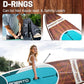 Inflatable Stand Up Paddle Board 10'8“*34"/11'*33" Extra Wide Paddle Boards for Adults, SUP with Premium Accessories & Nylon Backpack, Adjustable Paddle, Hand Pump, Bottom Fin, Leash
