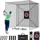 Storgem Golf Batting Cage Net with Extra Striking Net, Net Only, Heavy Duty Golf Hitting Practice Net, Backyard Batting Cage for Sports Training