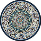 Knsbk Large Round Yoga Mat 4.6'X3.5mm for Exercise Premium Extra Thick, Ultra Comfortable, Non Slip, Meditation Mat