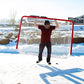 Skywalker Sports Competitive Series 6’ x 4’ Hockey Goal, White/Red (SSHG6400)