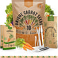 Organo Republic 10 Unique Carrot Seeds Variety Pack - 7,550+ Non-GMO Heirloom Carrot Seeds for Outdoor & Indoor Home Gardening, Including Carrot Imperator 58, Little Fingers, Scarlet Nantes, Parisian
